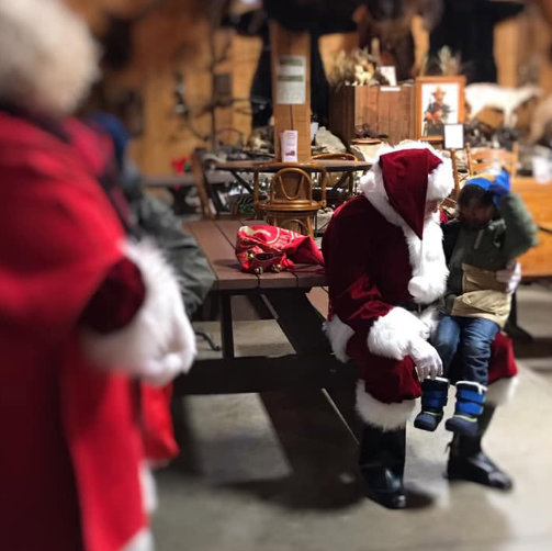 Santa with child